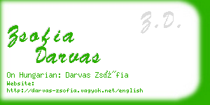 zsofia darvas business card